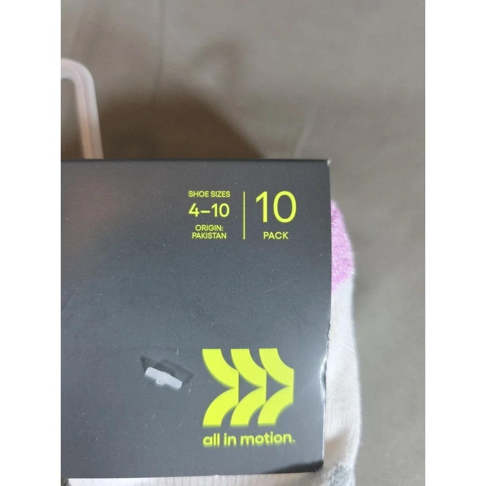 10-pack of All in Motion No-Show Socks Size (4-10)‎